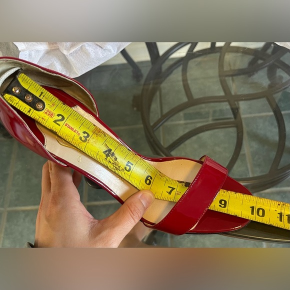 Red Open Toe Christian Louboutin - Picture 6 of 7